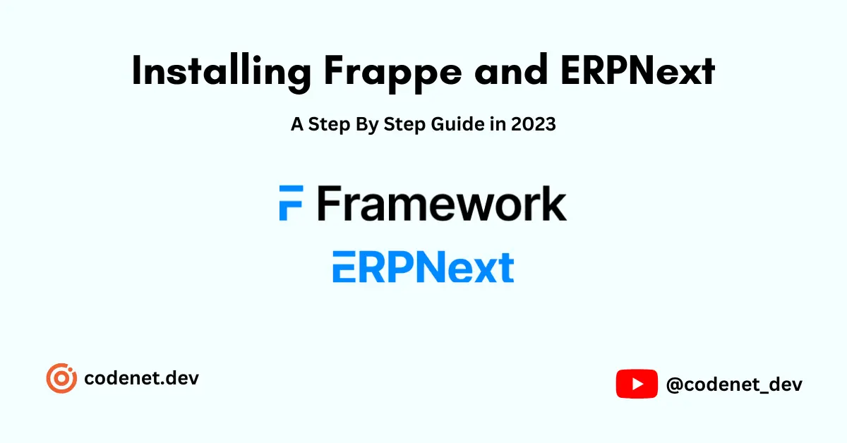 How to set up Frappe Framework and install ERPNext in Ubuntu 22.04 – A step-by-step guide